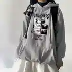Мужская Повседневная Толстовка в стиле Харадзюку, с принтом из мультфильма грустная девушка, унисекс, топы в стиле хип-хоп, темная, Японская уличная одежда