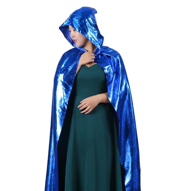 HEFLASHOR Children Ponchos And Cape Cosplay Colthes Femme Stage Costume Hoody Coat Lace Up Poncho Performer Halloween |