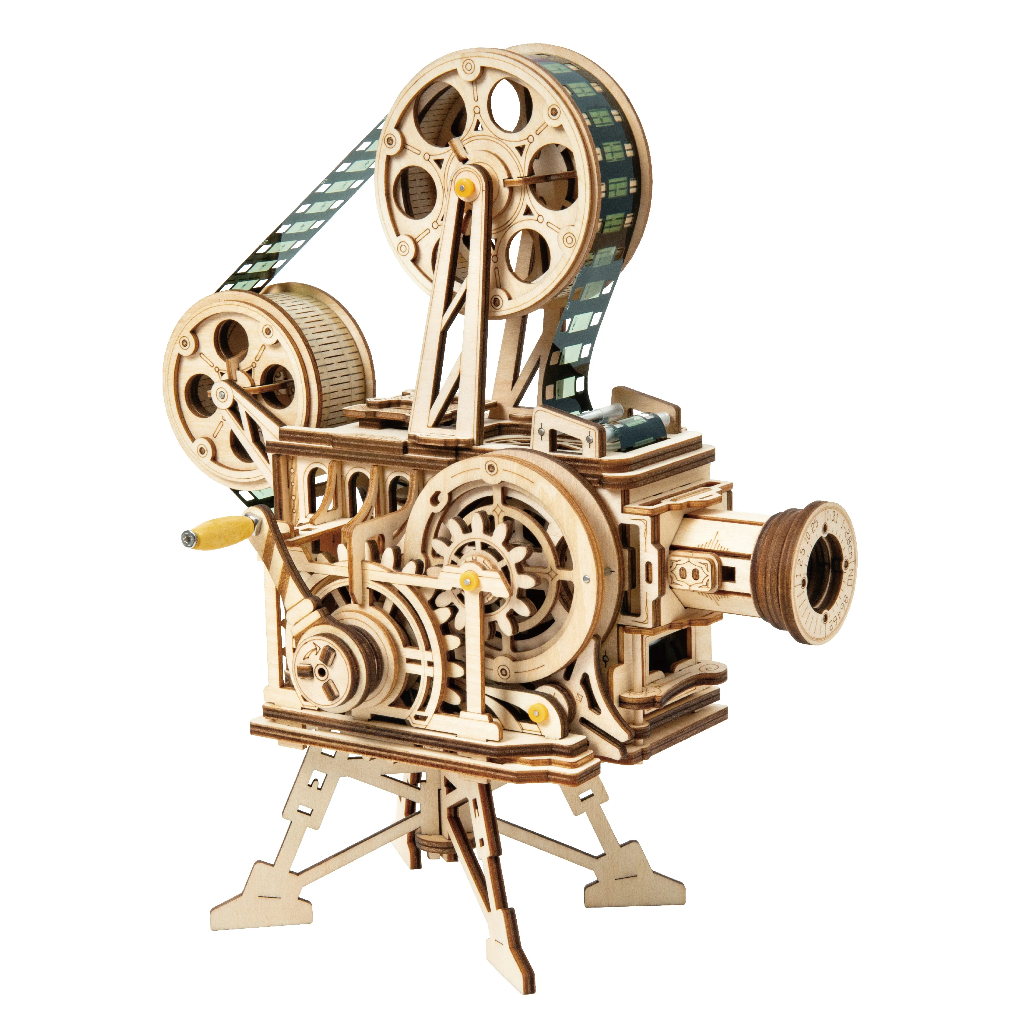 Robotime DIY 3D Wooden Mechanical Puzzle Model Building Kits Laser Cutting Action by Clockwork Gift Toys for Children LG/LK/AM - купить по