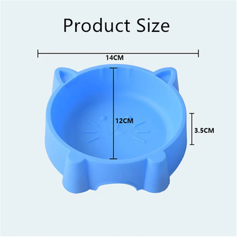 Безопасность милые многоцелевой Карамельный цвет Пластик собака миски для