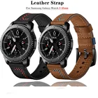 Ремешок кожаный для Samsung Galaxy watch 46 мм 22 мм, браслет для Gear S3 frontier, amazfit gtr 47 мм 47 huawei watch gt