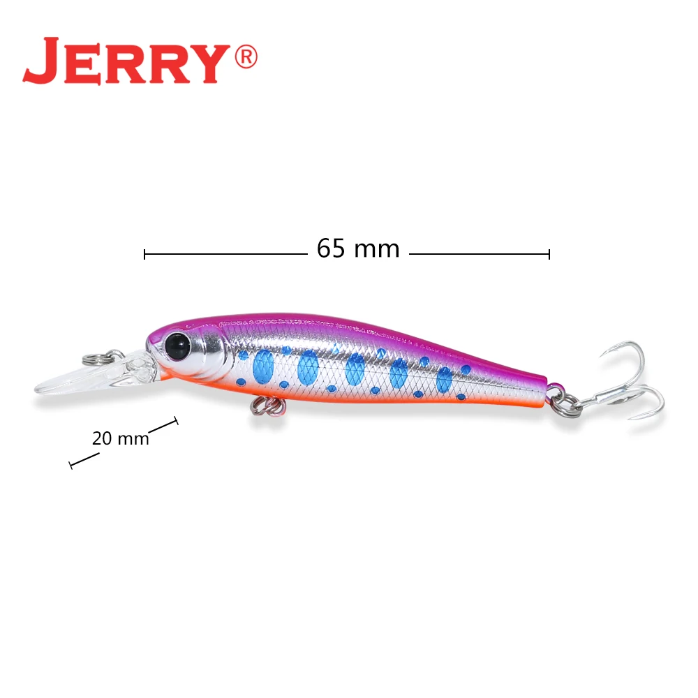 Jerry 65 мм 4,8 г медленная Тонущая приманка жесткая приманка гольян погремушка воблеры форель Щука лосось бас приманки, рыбалка