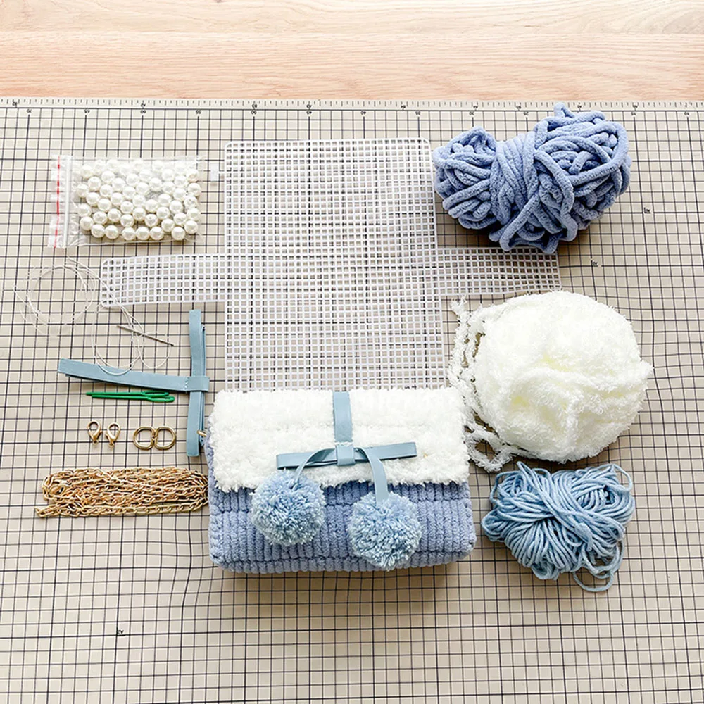 

DIY Weave Wool for Phone Handbag One Shoulder Bag Sewing 0011