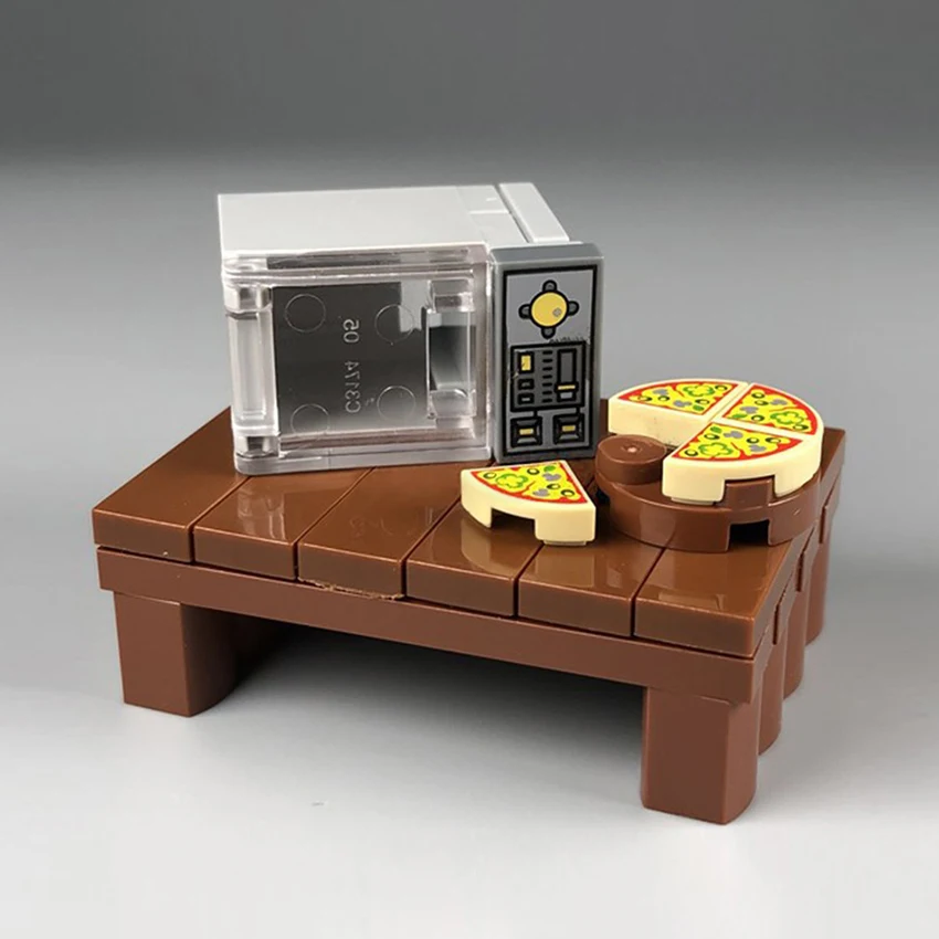 Строительный блок City Kitchen вафельная пицца микроволновый обеденный стол