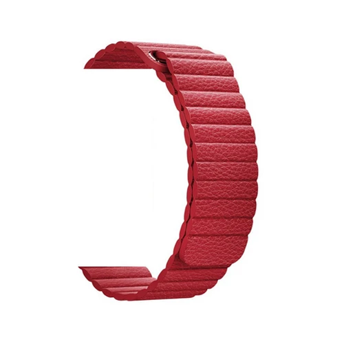 red Кожаный ремешок-петля для apple watch 5, apple watch 4, 40 мм, 44 мм, correa iWatch, ремешок 42 мм, 38 мм, браслет, Аксессуары для наручных часов - Цвет ремешка: red