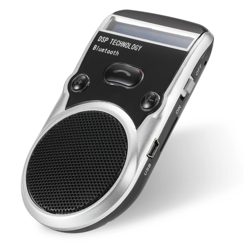 Solar Power Lcd Car Bluetooth Handsfree Kit Hands Free Adapter Aux Receiver Speakerphone For Mobile Phone Cigarette Li | Автомобили и