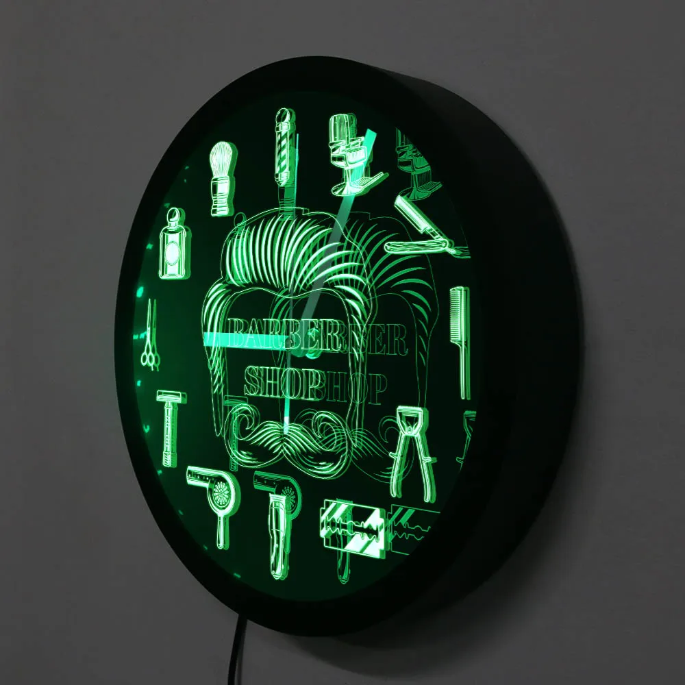 Парикмахерская светодиодный бизнес-знак парикмахера стрижка Инструменты