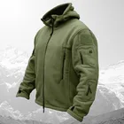 Флисовая тактическая Мужская куртка, теплая зимняя военная куртка с мягкой ракушкой, с капюшоном, уличная спортивная походная армейская куртка, Мужская тактическая одежда