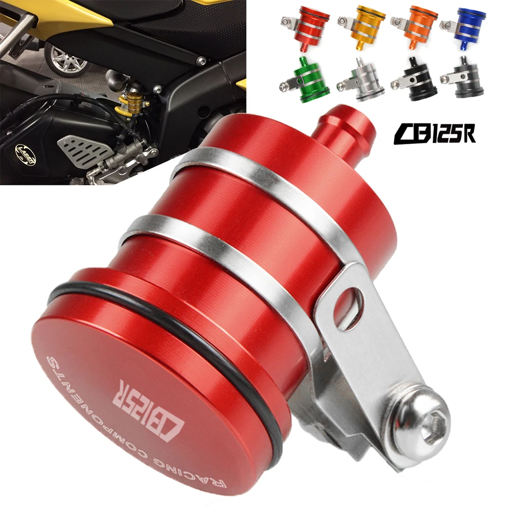 CNC Motorcycle Brake Fluid Reservoir Clutch Tank Cylinder Master Oil Cup For Honda CBR125R CB125R CBR CB 125R 125 R 2018 2019 | Автомобили