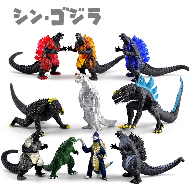 

Red Lotus Godzilla Movie Anime Figurine Toys Action Figure Dragon Model Large Soft Monster Dinosaur Doll Boy Birthday Gift