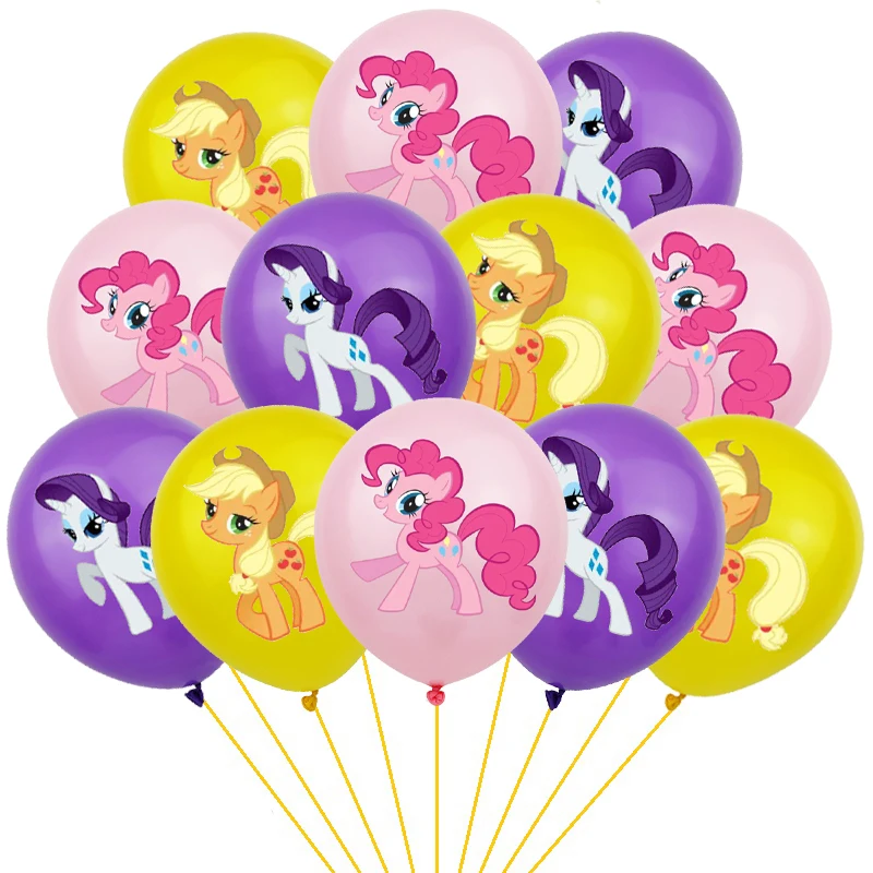 10/12 шт. Детские латексные воздушные шары Лошадка Пони|Воздушные и аксессуары| |