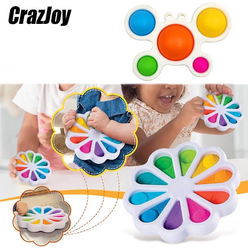 

Simple Dimple Fidget Toy Antistress Stress Push Bubble Relief Hand Toys For Kid Easy Soft Silicone Decompression Toys Child Gift