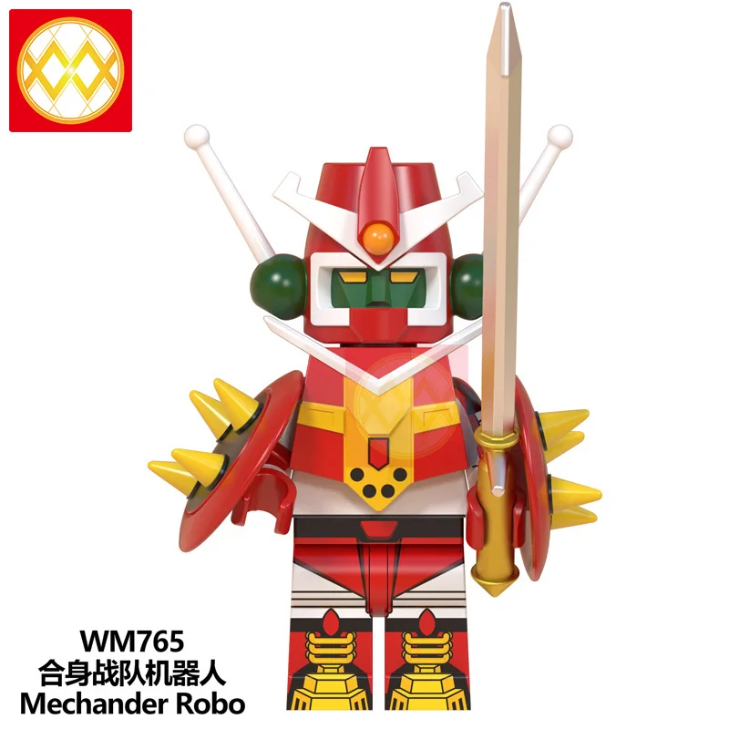 Серебристый Voltes V Daimos Mechander Robo Com Battler V аниме строительные блоки мазингер Z Voltron Beast King Predator игрушки для детей Подарки - Цвет: Серебристый