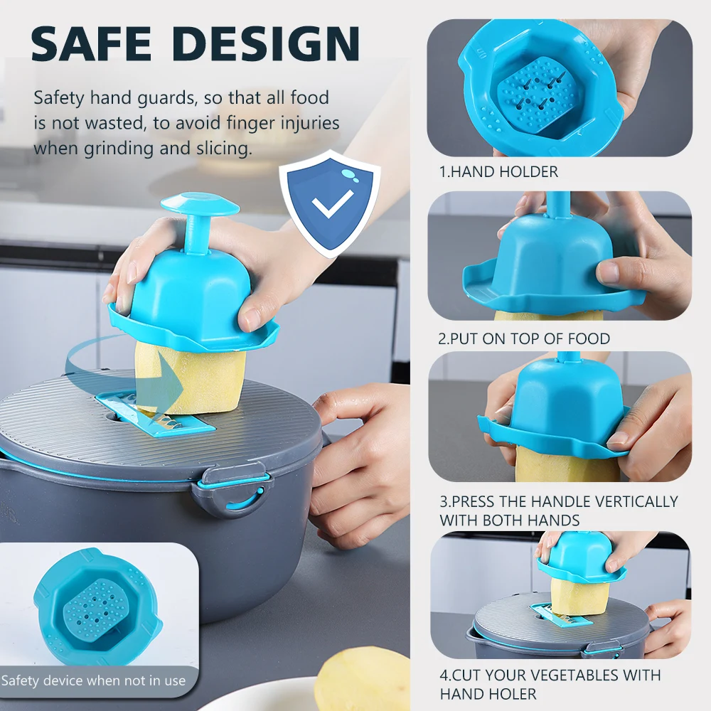 Multifunctional Vegetable Cutter Fruit Peeler Potato Shredder Slicer Chopper Drain Basket Kitchen Tools Accessories | Дом и сад