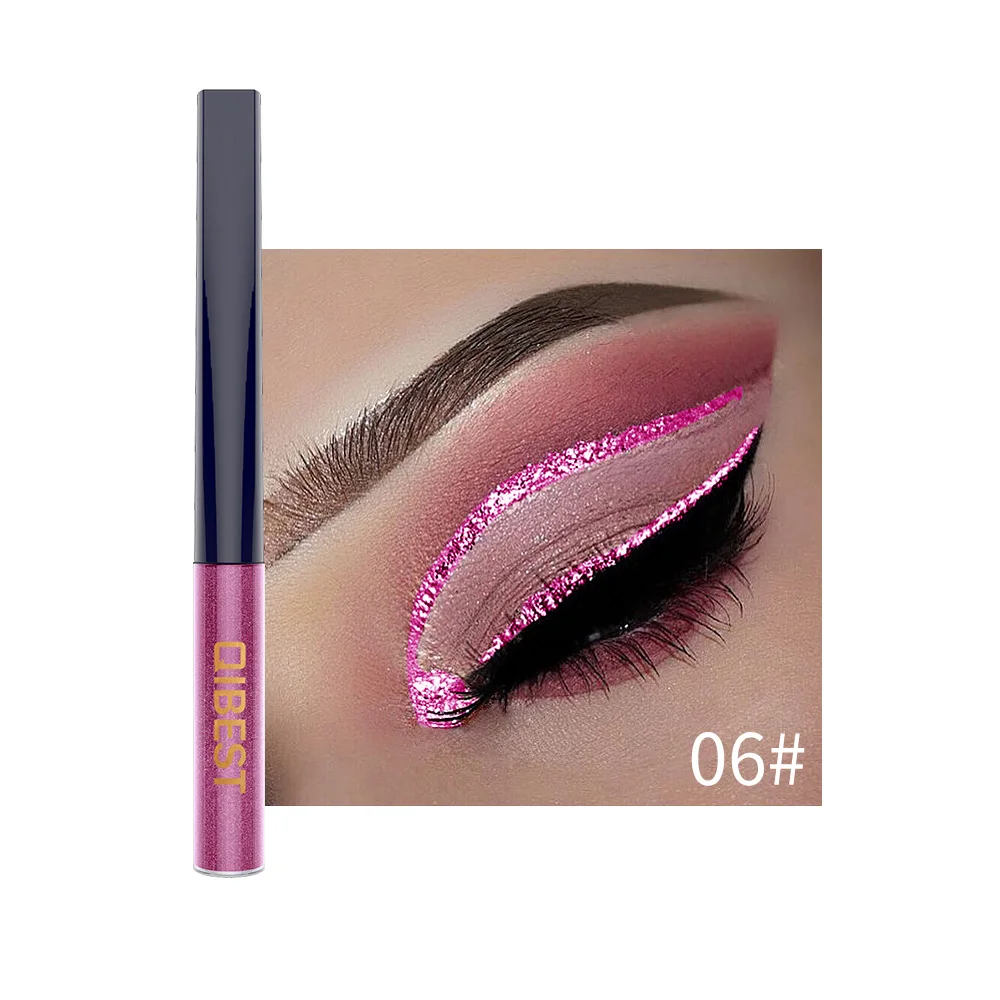 15 Colors Colorful Liquid Eyeliner Golden Red Blue Shiny Eyes Flash Waterproof Long-lasting Durable Makeup |