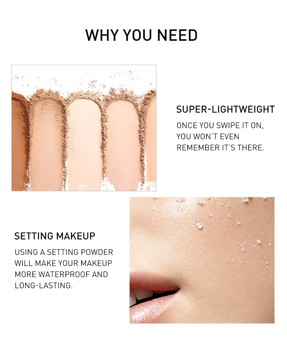 Новинка 2019 8 цветов стойкая водостойкая пудра для макияжа с контролем жирности