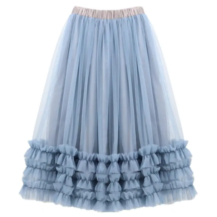 Детская юбка-пачка для девочек длинная сетчатая юбка подростков | одежда и обувь