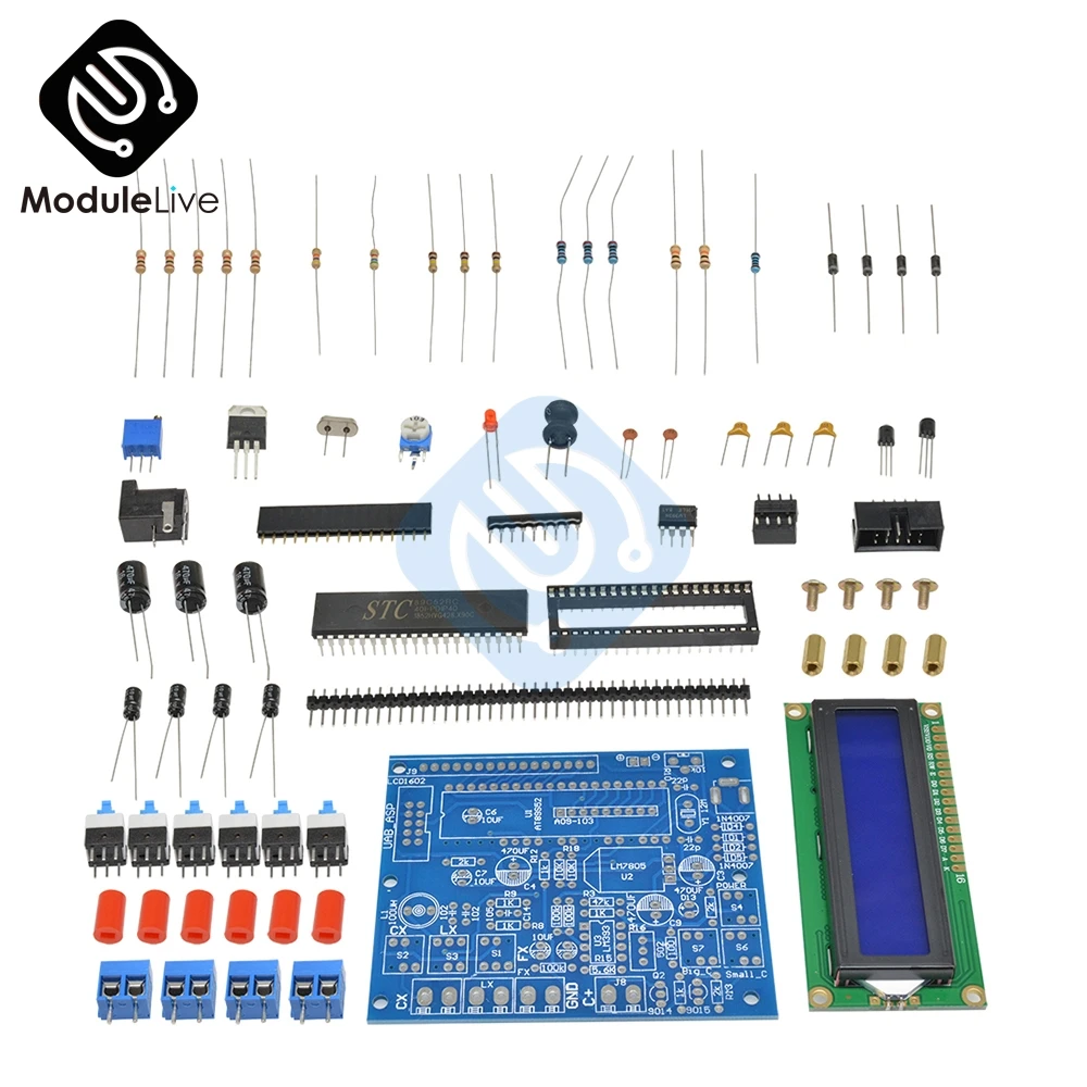 Цифровой secommmeter емкость индуктивности метр частотомер DIY Kit CF