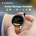 2021 Смарт-часы SANLEPUS ECG с функцией звонка, мужские спортивные Смарт-часы с фитнес-браслетом, часы для Android, Apple, Xiaomi