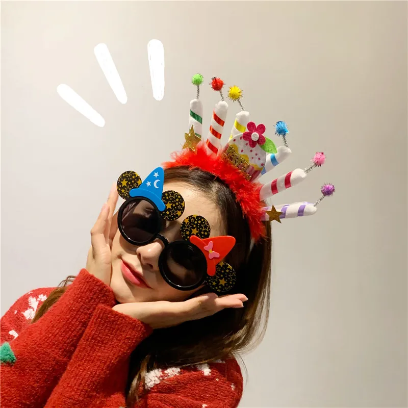 

Birthday party headdress, birthday hoop, Korean fashion birthday hoopBirthday decorations for friendsChildren's birthday Gift