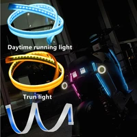 motorcycle led scanning flowing water turning decorative soft light modification waterproof colorful motocross moto taillight