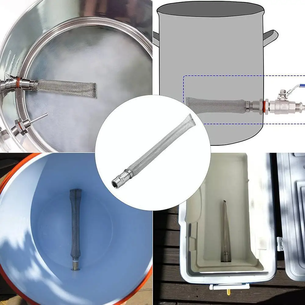 Многоразовый фильтр для пива стальной дюймовый прочный сетчатый пивоварения