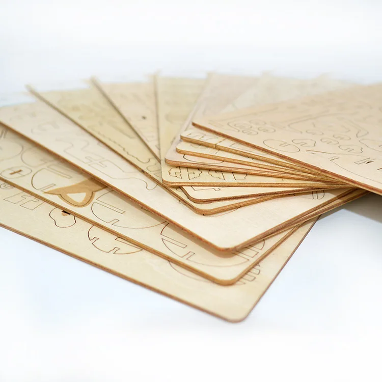 Лазерная резка птица Орел рыба кошка собака игрушки 3D деревянная головоломка