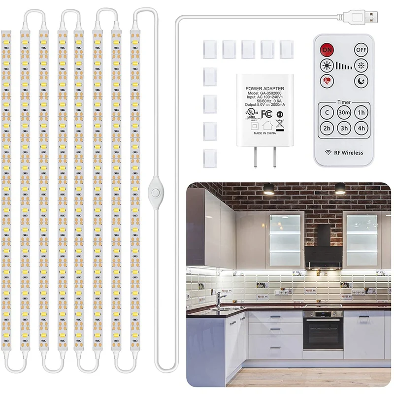 Комплект осветительных приборов для шкафа 8 шт. приклеивается в любом месте