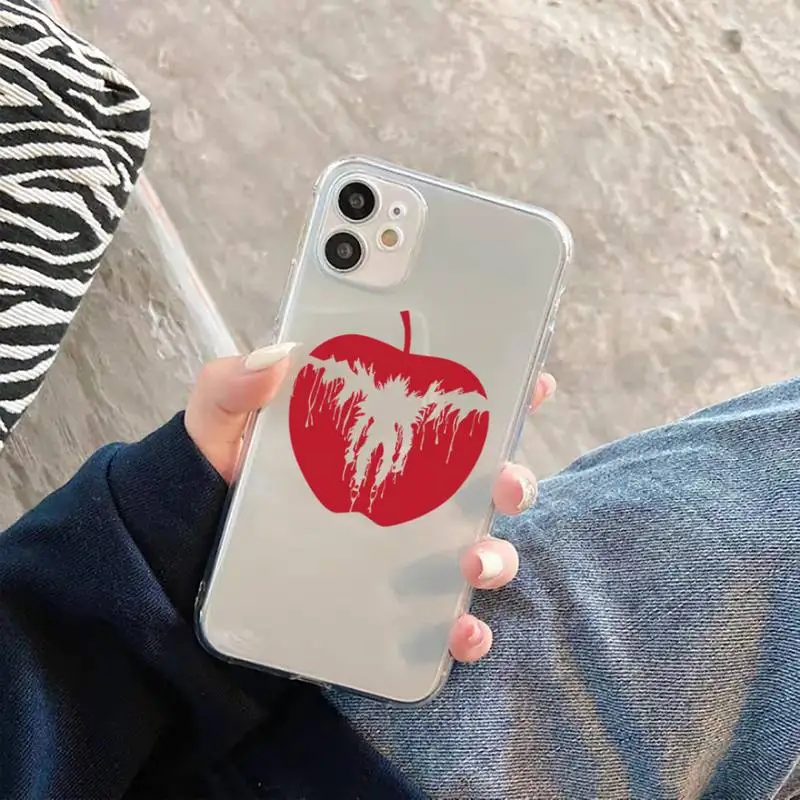 

Death Note Ryuk kira Phone Cases Transparent soft For iphone 5 5s 5c se 6 6s 7 8 11 12 plus mini x xs xr pro max
