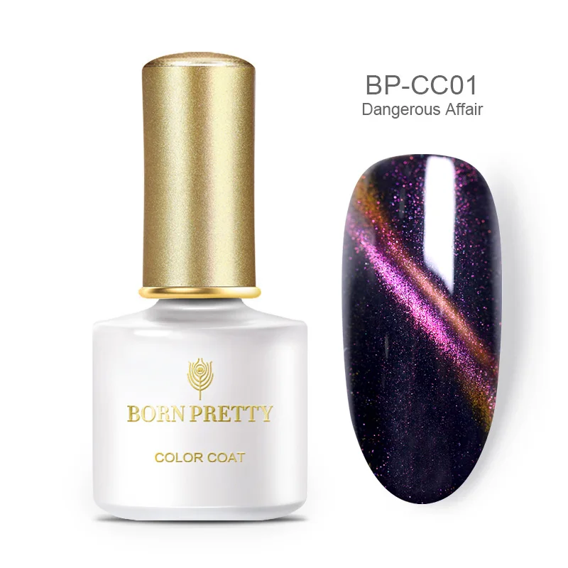 BPCC01 BORN PRETTY Гель-лак для ногтей с эффектом «кошачий глаз» лак 9D магнитный лак Сияющий лазер магнит замочить от УФ-гель маникюр Дизайн ногтей - Цвет: BPCC01