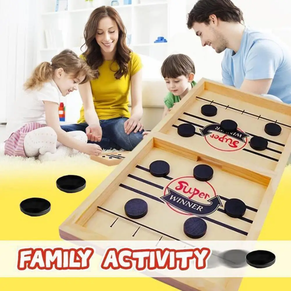 

Foosball Board Game Bounce Chess Ejection Parent-Child Interactive Chess Desk Ball Hockey Toy For Kids