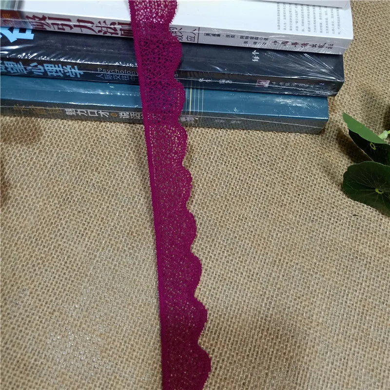 

2.8cm S2551 High Quality White Elastic Colorful Lace Ribbon Trims Lace Trim For DIY crafts material gift packing lace