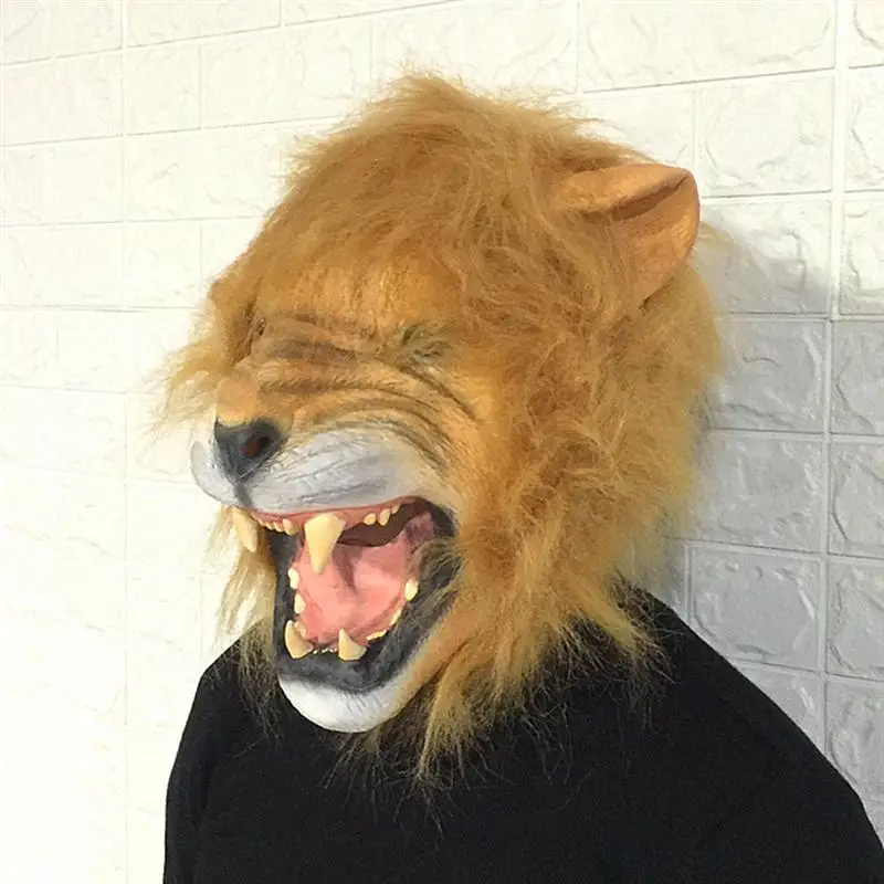 1 шт. маска льва в форме животного головной убор милый с головой дом привидениями