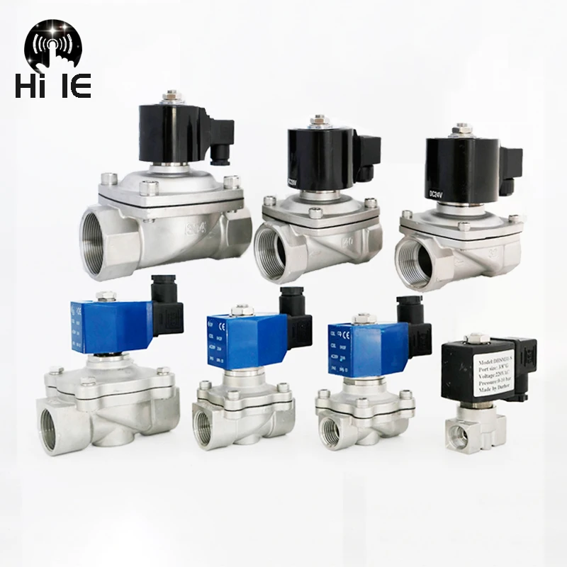 DN15 DN20 DN25 32 DN40 DN50 AC 220V DC 24V 304 нержавеющая сталь нормально закрытый Соленоидный