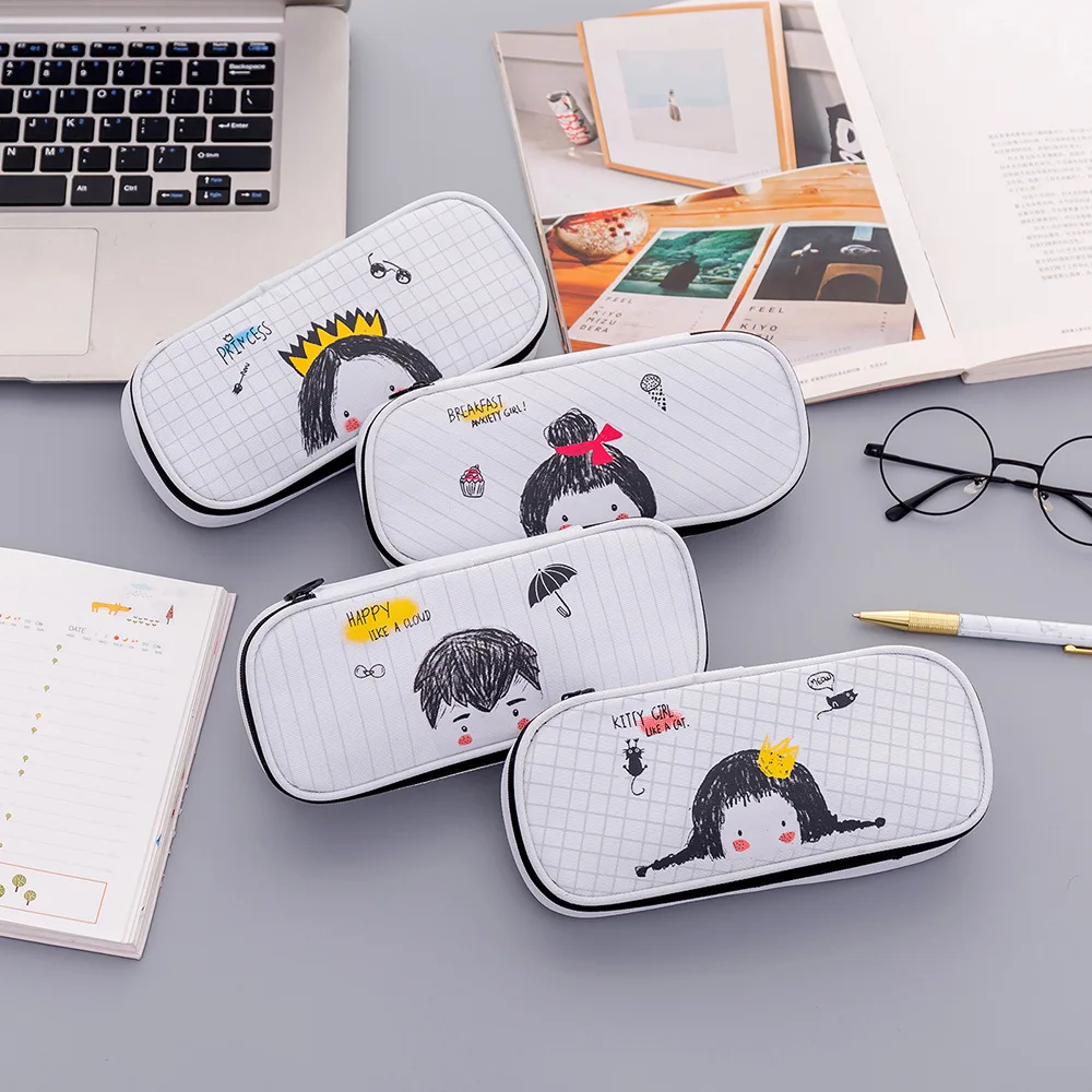 

Creative cartoon pattern student pencil case cartoon large capacity pencil case pencil case