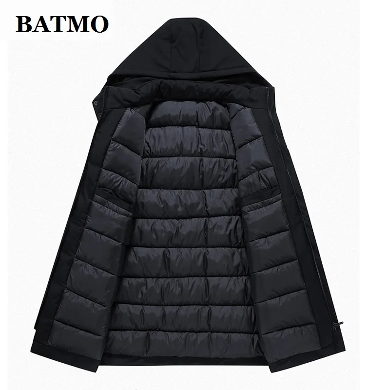 BATMO 2019 Новое поступление зимние высококачественные мужские парки с капюшоном