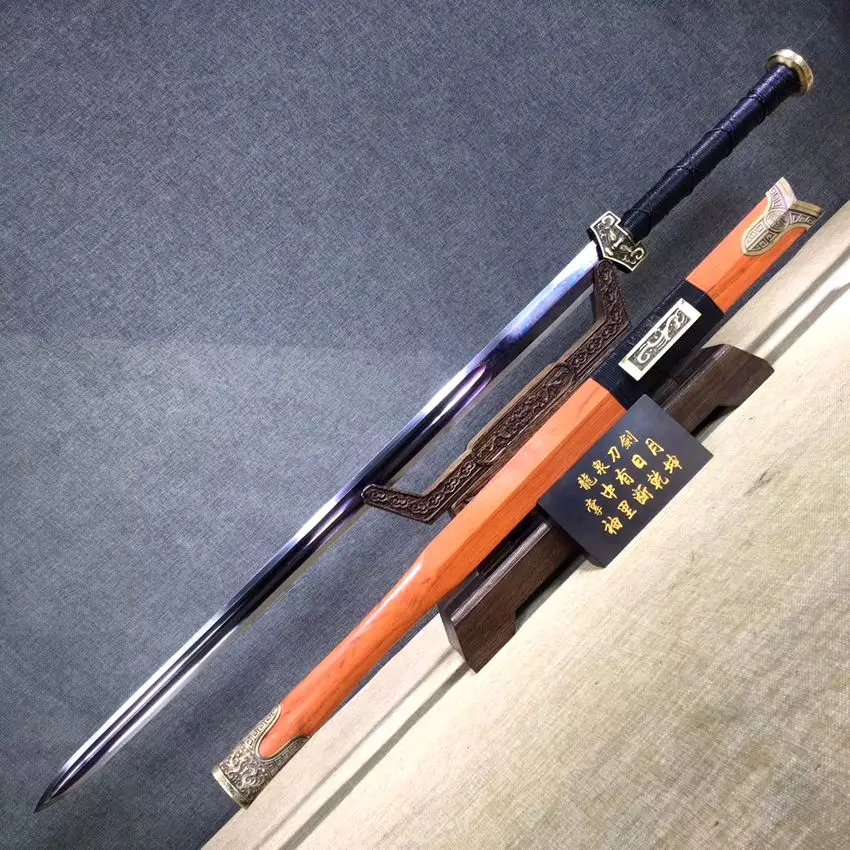 Меч китайской династии Хань закаленное лезвие из 608 венных стальных лезвий WUSHU