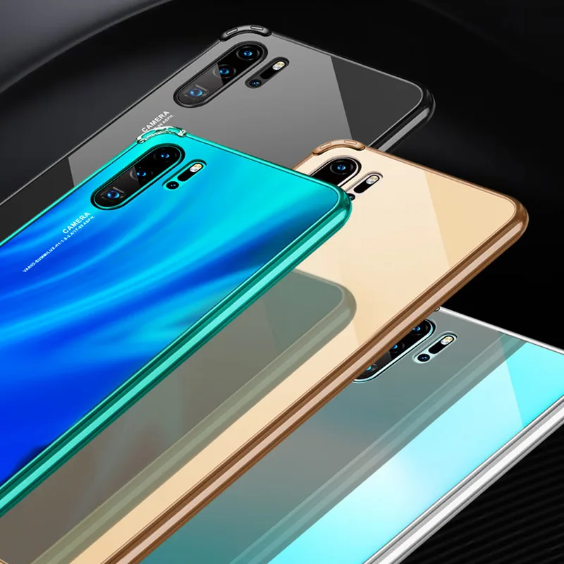 Чехол LUPHIE для huawei P30 Pro P20 Ультратонкий защитный чехол с металлическим оправа