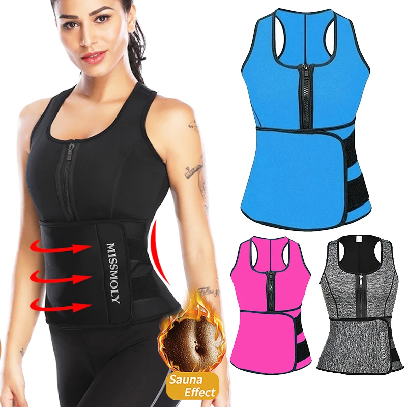Женский тренировочный жилет для похудения и тренировок на талии пояс коррекции