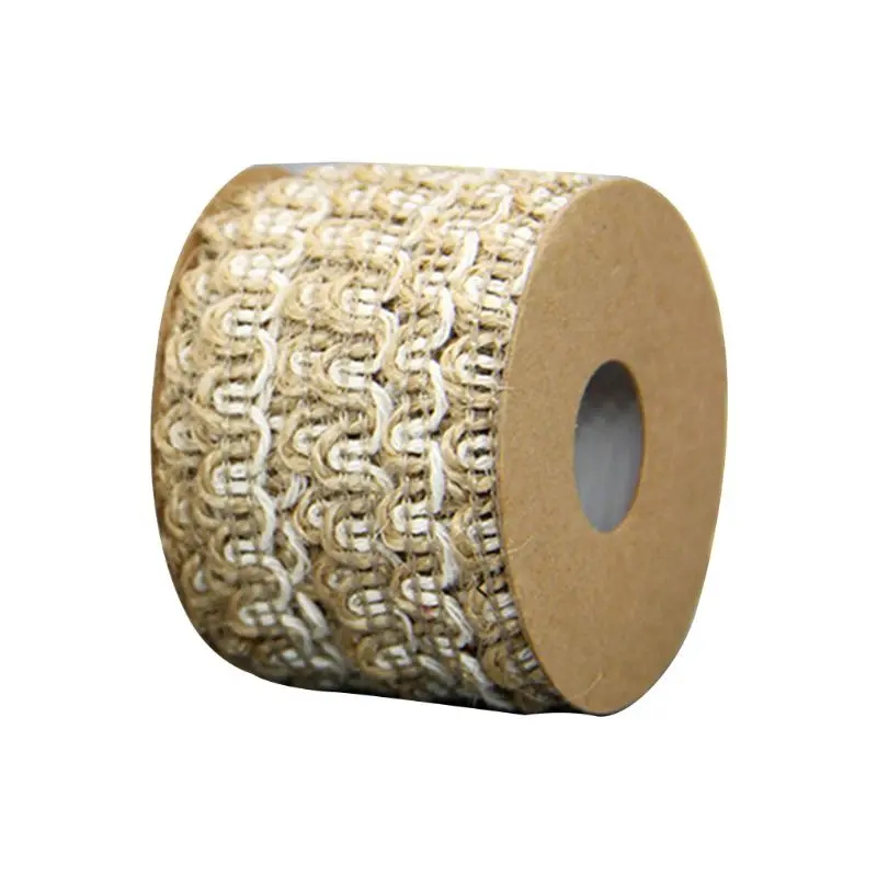 5 м пустотелый натуральный джутовый шпагат веревочный шнур DIY ремесло Мешковина