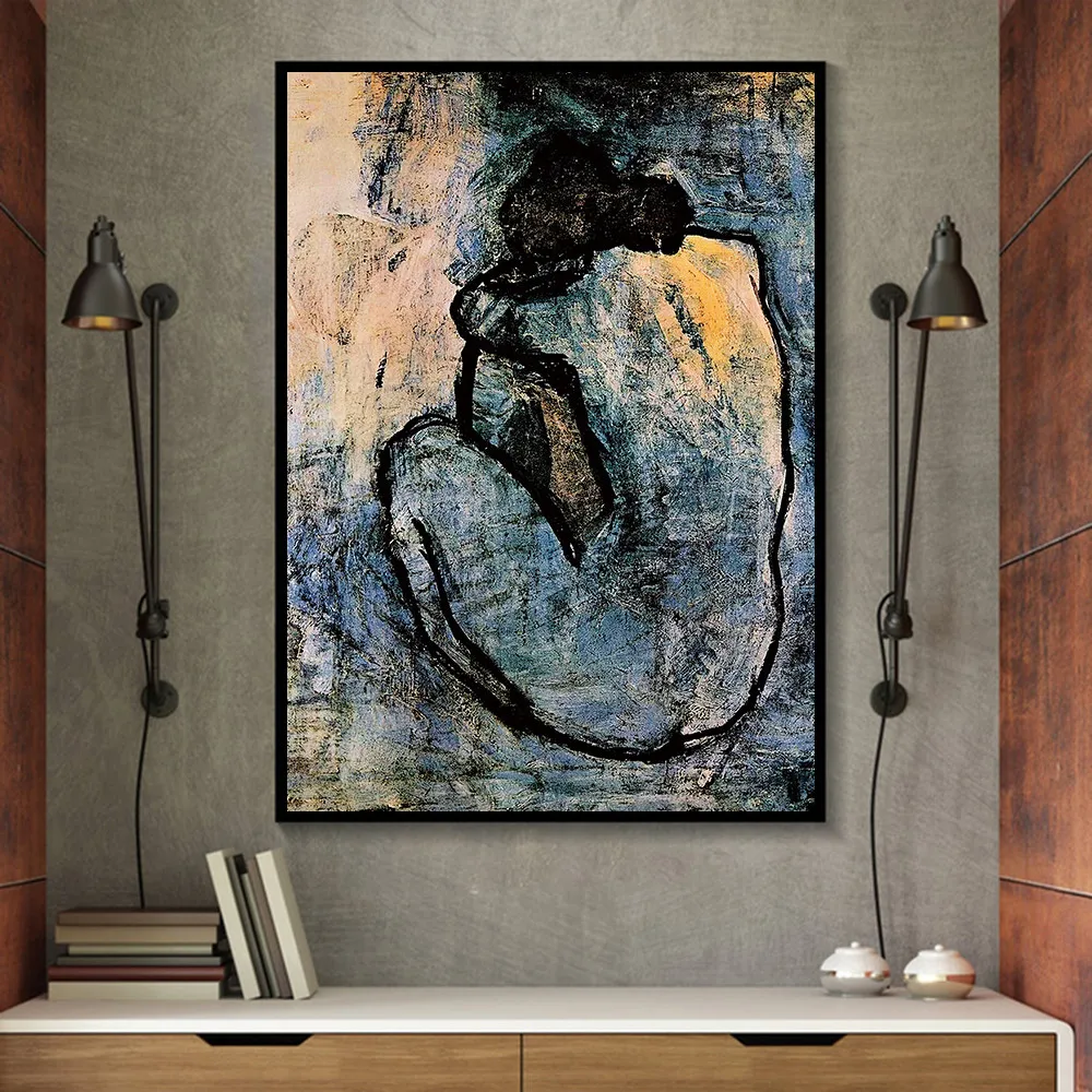 Дом Руж синий обнаженный Пабло Пикассо картина маслом на холсте плакаты и принты