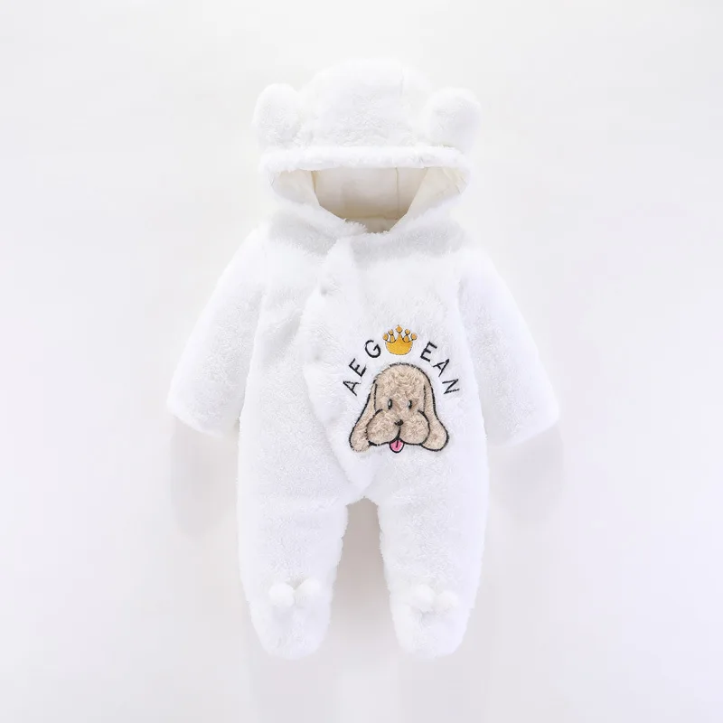 

2020 Autumn Winter Baby Clothes Jumpsuit Infant Cotton Velvet Thickened Keep Warm Kids Overalls Romper Newborn Jumpsuits