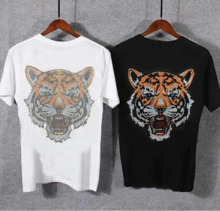 

Стразы Мужская рубашка с коротким рукавом повседневные футболки для мужчин приталенные два цвета мужские классические футболки горячая Ра...