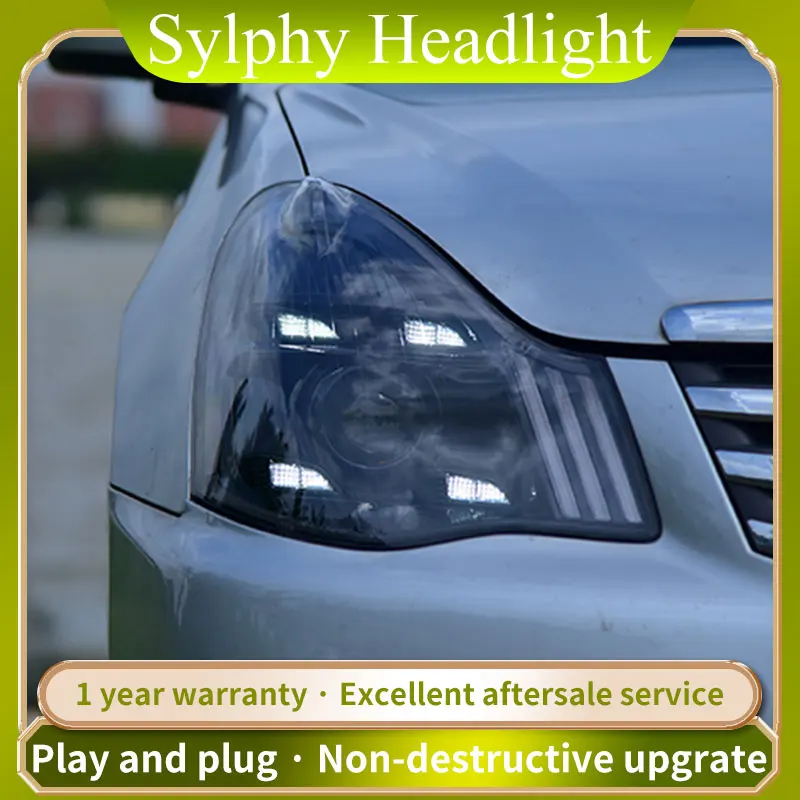 

Для Nissan Sylphy Sentra светодиодный ные фары 2006-2019 DRL Автомобильные фары для стайлинга