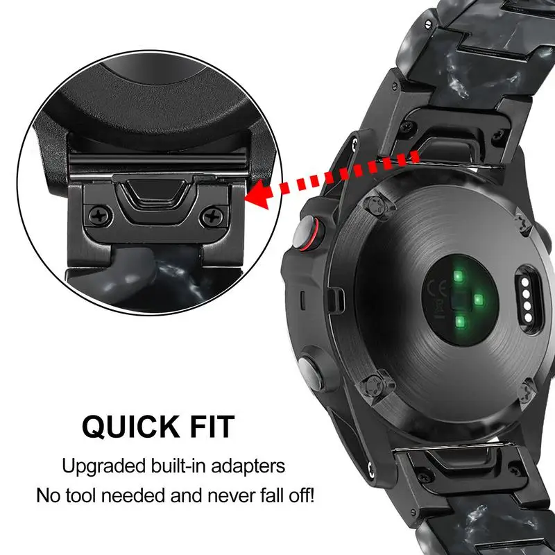 Quick Fit смолы ремешок для часов 22 мм для наручных часов Garmin Fenix 6/6 iPad Pro/5/5 Plus/Forerunner 945/935/подход S60/инстинкт ремешок для часов