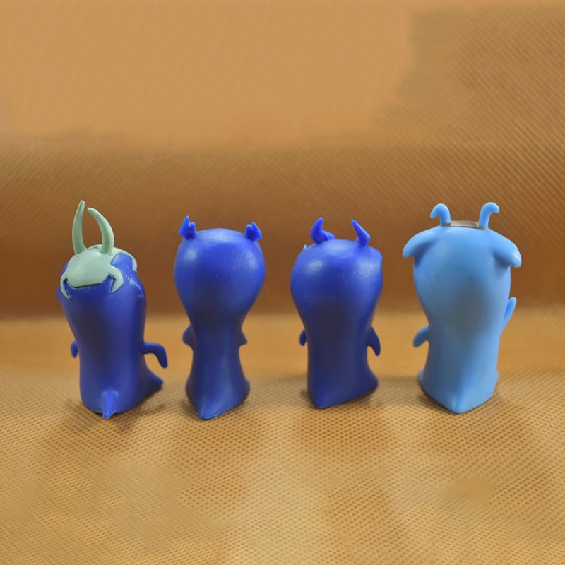 

24 pieces / set sluggerra cartoon animation 5cm PVC action hand made realistic expression toy children model gift