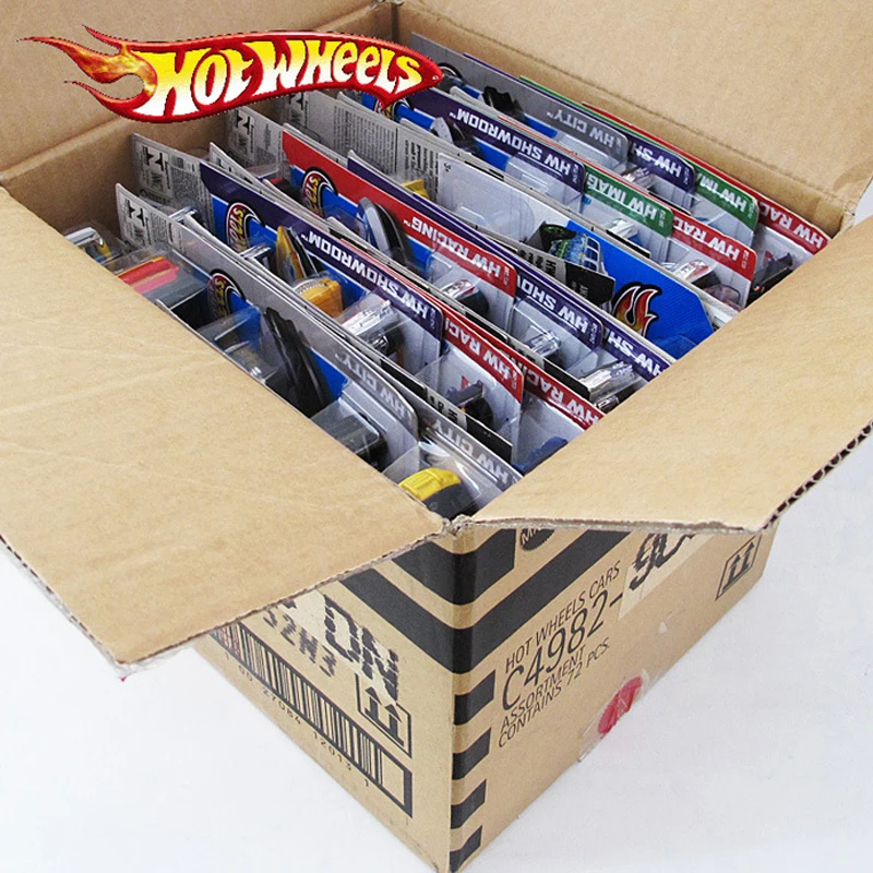

72pcs whole box Original Hot Wheels Mini Metal Cars Vehicles Toys for Children Boys Kids Genuine Hotwheels Top Brand Gift