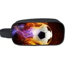 Футбольный пенал, мультяшный Начальная школа детский сад для мальчиков и девочек, двойной канцелярский чехол