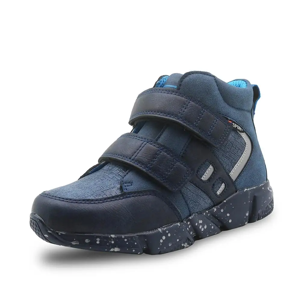 Обувь для мальчиков на весну и осень ботильоны из искусственной кожи маленьких