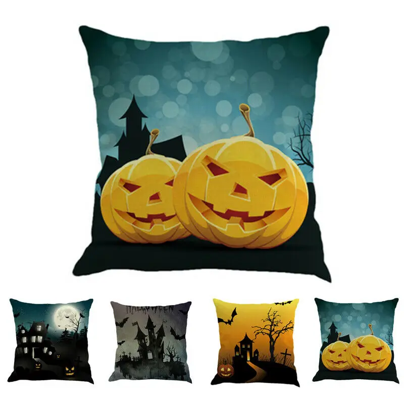 Новая мода Хэллоуин Подушка с изображением тыквы крышка диван Чехол гостиная